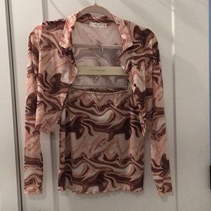 Molly Green Matching Top and mini skirt